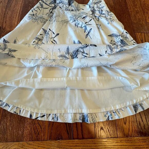 Alex Marie Women’s 8 Floral Skirt A-Line Flare Lined Pleated Pockets Romantic - Picture 6 of 12